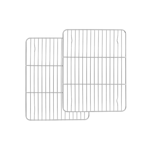 Homikit 2 Pack Cooling Racks, 12’’ x 9’’ Stainless Steel Baking Rack - size: 11.6*9.1 Inch