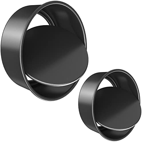 CHEFMADE Bakeware Round Cake Pan 2 Pieces, 6-Inch and 8-Inch with Removable Loose Bottom Nonstick & Quick Release Coating Chiffon Bakeware for Oven and Instant Pot Baking (Black) - color: Black, size: 6-inch & 8-inch
