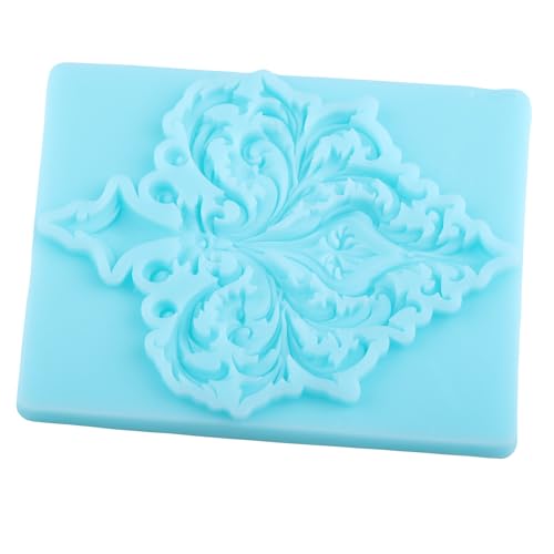 Baroque Scroll Relief Silicone Mold Relief Flower Fondant Mold - color: Style K