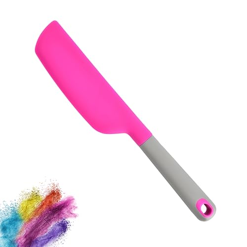 SoKalChw 13 in Large Silicone Spatula, Dough Scraper(Rose Red, long) - color: Rose Red, size: long