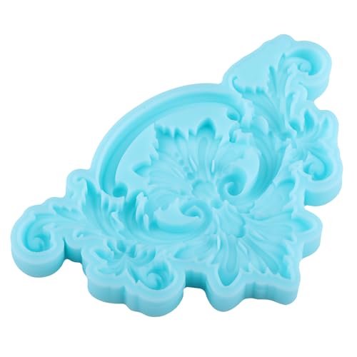 Baroque Fondant Mold Curlicues Scroll Lace Silicone Molds - color: Style J