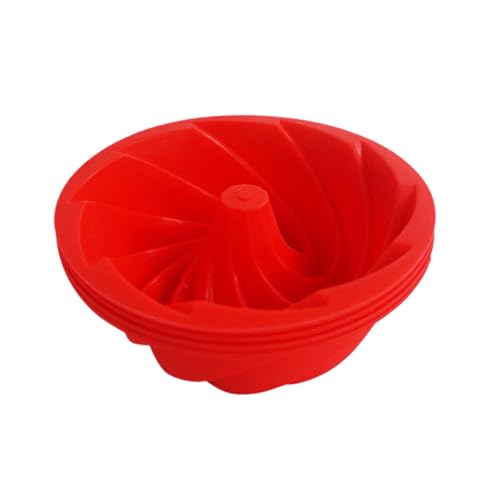 4 Inch Fluted Tube Spiral Silicone Cake Pan, Nonstick Baking Mold - size: 4 Inch-Spiral-4 Pack