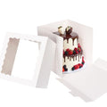 Moretoes 12pcs 12”x12”x12” Cake Boxes, Tall Bakery Box for Tier Cakes