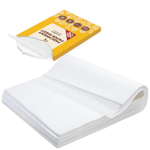 Katbite 300 Pcs Parchment Paper Baking Sheets, 12x16 Inch, Heavy Duty - size: 12"x16"-300