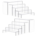 Anglelife Large Acrylic Risers for Display, 2 Set 10Pcs Acrylic Stands