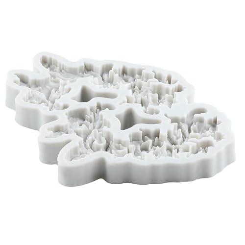 Lingzhi Baroque Fondant Mold Curlicues Relief Scroll Lace Silicone Molds - color: Style J