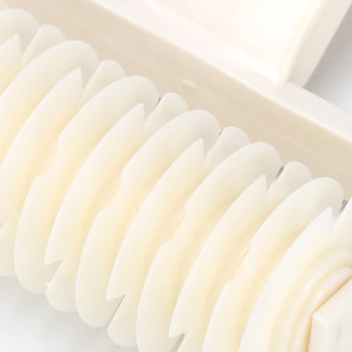 2Pcs Lattice Pastry Cutter Set, 70mm & 120mm Plastic Grid Dough Cutter Roller Baking Tool for Beef Wellington Cookie Pie Crust Pizza Bread
