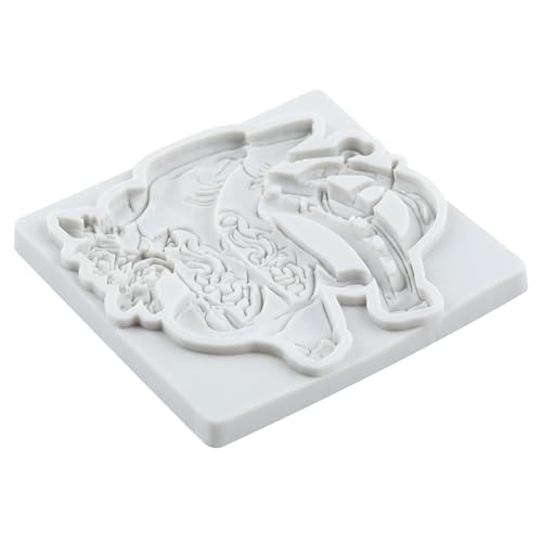Horseshoe Hoof Fondant Molds Cowboy Boot Silicone Mold Set Of 2 - color: Style N
