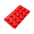 Fat Daddio's SMF-005 Silicone Bakeware 15-Cavity Hemisphere (.68 oz) - size: 11.75 x 6.75 Inch, style: 24-Cavity Flat Bottom Hemisphere (.61 oz)