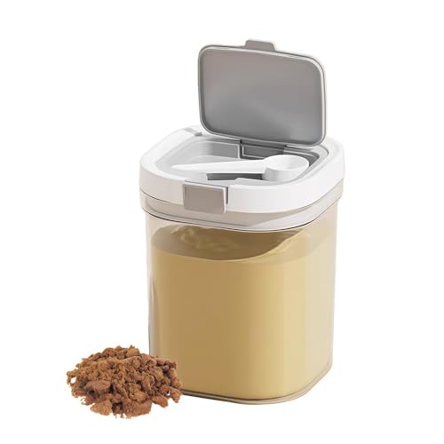 1300ml Airtight Baby Formula Container, Layered Storage with Spoon - size: Small