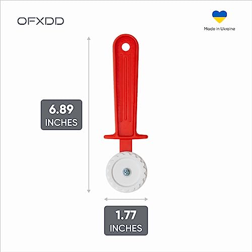 Ravioli Cutter - Pasta Cutter Wheel - Fluted Plastic Dough Wheel - Create Cut Pasta and Fluted Edges for Baking with Ease Using Handle Pastry Crimper and Roller Wheel, 2 Pcs, OFXDD