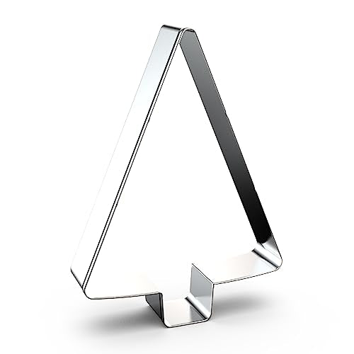 Tree Cookie Cutter Set - 5", 4", 3", 2" - 4 Piece - Stainless Steel - color: Christmas Tree