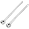 2PCS 1TSP(5ml) Extra Long Handle Measuring Spoon, 18/8 Stainless Steel - size: 1tsp|5ml