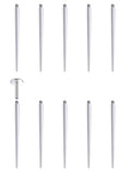 14G 16G Piercing Taper Insertion Pin for Internally Threaded Nose Septum Lip Belly Rings Labret Monroe Medusa Tragus Helix Cartilage Earrings Stud Piercing Jewelry Taper Insertion Tool 10Pcs - style: 14G Straight