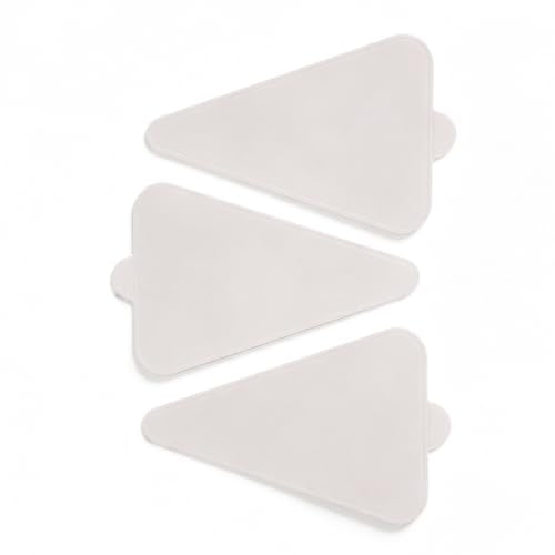 100Pcs Triangle Mini Cake Boards, 4 Inch Small Mouse Cardboard - size: Triangular - White