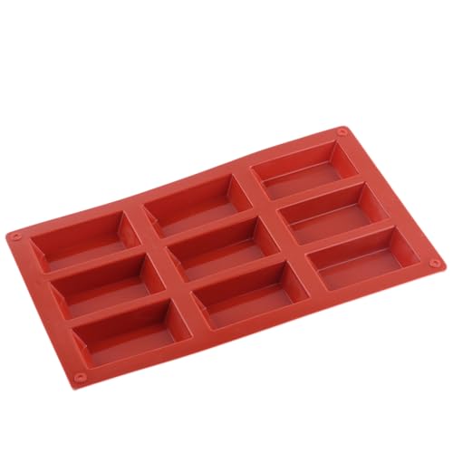 9 Cavity Trapezoid Blocks Silicone Candy Molds - color: Style C