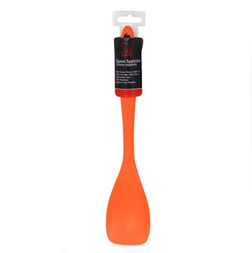 Chef Craft Premium Silicone Spoon Spatula, 11.5 inch, Orange - color: Orange