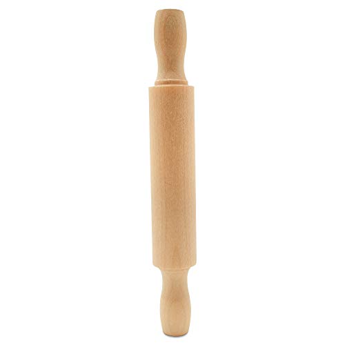 Wooden Mini Rolling Pin, 5 Inches Long, Pack of 12, Great for in The Kitchen, Play-doh, Crafting and Imaginative Play, by Woodpeckers - size: 5 inch
