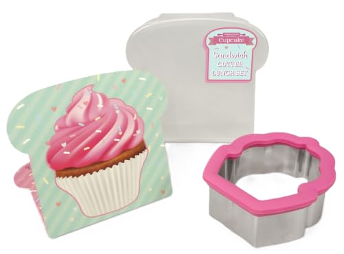 Handstand Kitchen Shaped Sandwich Crust Remover & Container Set - Cupcake - color: Cupcake
