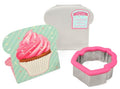 Handstand Kitchen Shaped Sandwich Crust Remover & Container Set - Cupcake - color: Cupcake