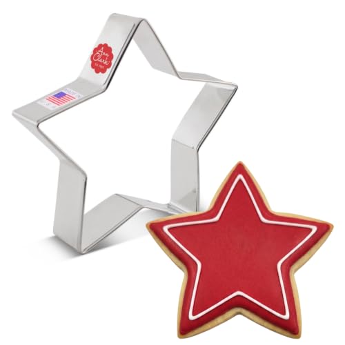 Ann Clark Star Cookie Cutter, 4" Made in USA - style: Star. 4"