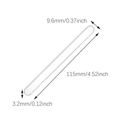 30PCS 115mm Reusable Transparent Acrylic Ice Lolly Mould Sticks for Making Ice Cream Lollipops Cake