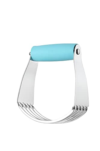 Spring Chef Medium Dough Blender Hand Tool, Durable Pastry Cutter, Aqua Sky - color: Blue (Aqua Sky), size: 3" Medium