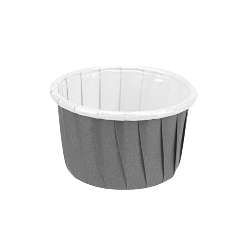 Restaurantware 2 oz Round Gray Paper Medium Baking Cup, 200 Pack - color: Gray, size: Medium