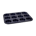 Zyliss E980200 Non-Stick 12 Hole Muffin Tin | Carbon Steel | Dark Blue | Baking Tins/Yorkshire Puddings/Mini Cake/Small Cakes | Dishwasher Safe | 5 Year Guarantee - style: 12 Hole Muffin Tin
