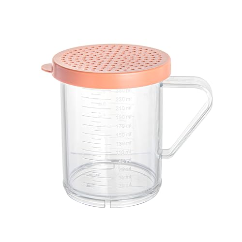 Restaurantware Spice Shaker 1 Count Plastic Shaker, Durable Seasoning Dredge with Rose Medium Lid, Clear Shaker for Commercial Kitchens, Pizzerias, and Bakeries - style: Medium