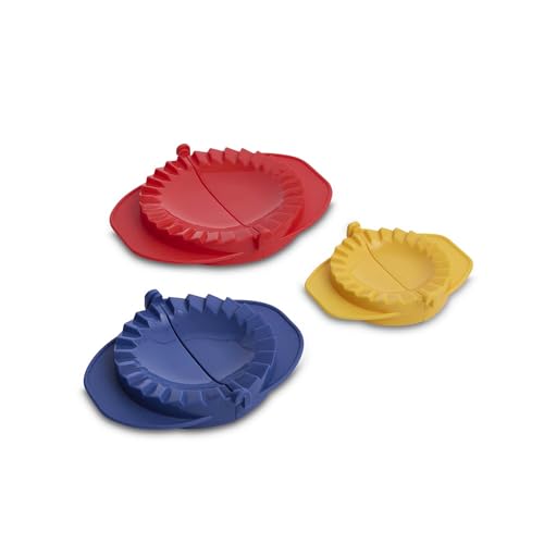 HIC Kitchen Empanada Dough Presses Make Different Sized Empanadas Raviolis Pierogis Turnovers and Dumplings, Set of 3 - style: 3 Sizes Empanada Press
