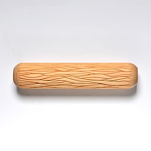 MKM Pottery Tools Wood Big Hand Rollers for Clay (BHR-82 Sedimentary Layers) - color: BHR-82 Sedimentary Layers