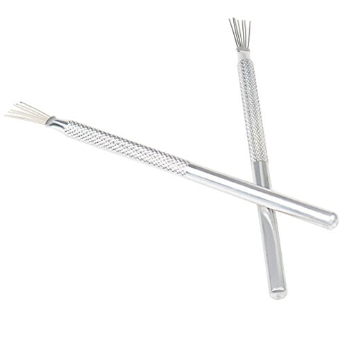 2Pcs Clay Needle Tools, Feather Wire Texture Tool for Pottery