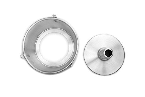 Fox Run Angel Food Cake Pan, Removable Bottom, Aluminum 9.75" Tube Cake Pan - color: Metallic