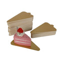 4.6 Inch Gold Triangle Cake Boards, Disposable Mini Cardboard Cake Plates, Golden Paper Dessert Mousse Cake Slice Base for Cheesecake, Cupcake, Treats, Wedding & Birthday Party Supplies (200 Pack)