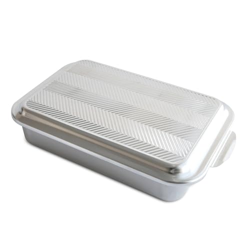 Nordic Ware 9x13 with Prism Metal Lid - size: 1 Pack, style: 9 x 13 with Prism Lid