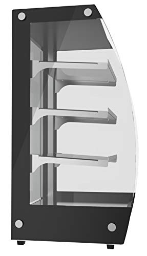KoolMore DC-3CB Bakery Display Case, 2.7 Cu. Ft - 3 Shelves, Black & Clear