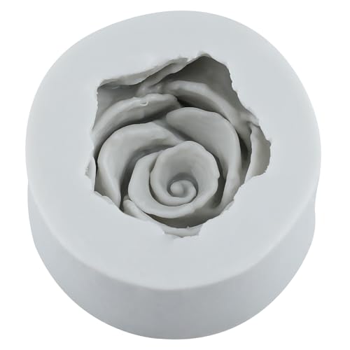 Bloom Rose Flower Fondant Molds Rose Flower Silicone Mold Set Of 2 - color: Style P