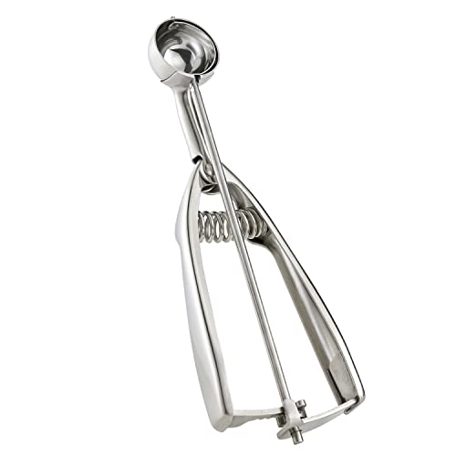 18/8 Stainless Steel Small Ice Cream Scoop Disher Melon Baller 0.6 Tablespoon - size: #100 (0.6 Tbsp)