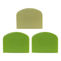 3 Pcs Dough Scraper Set, Green*2+Yellow*1
