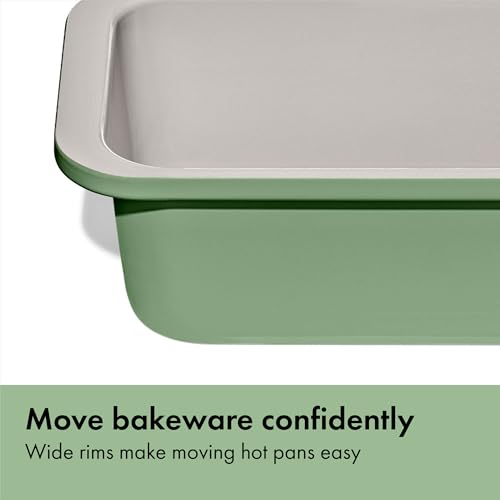 OXO Good Grips Non-Stick Pro Ceramic Coated Metal Bakeware 1 lb Loaf Pan - color: Basil, size: Loaf Pan