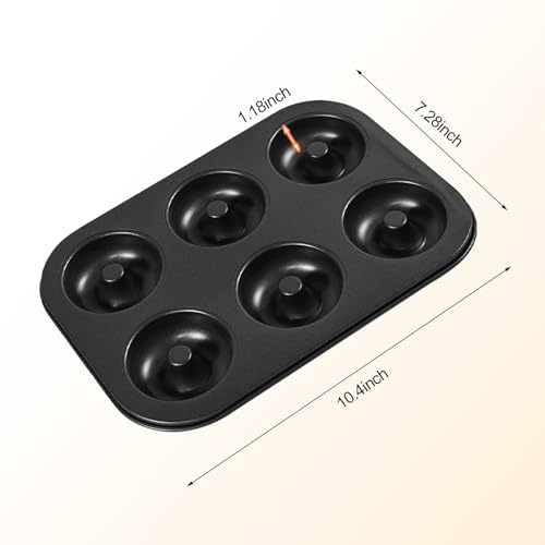 Shudyear 2 Pc Donut Pan Doughnut Baking Pan Nonstick Carbon Steel Baking Mold for Homemade Donuts Dessert Baking Oven Tray - size: 2pc-A
