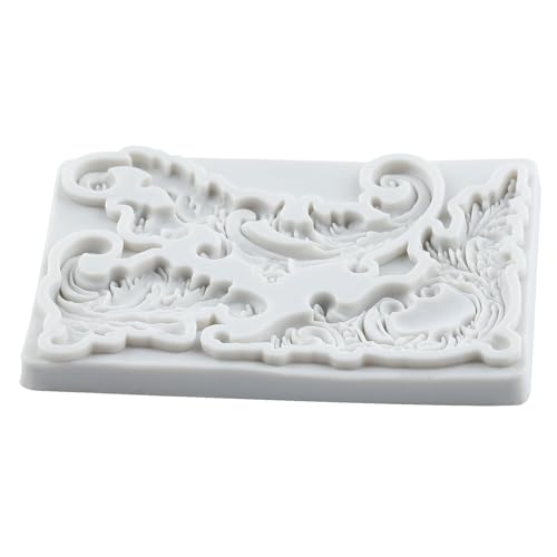 Lingzhi Baroque Fondant Molds Curlicues Scroll Lace Silicone Fondant Molds - color: Style B