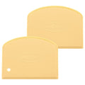 Unicook 2 Pack Plastic Dough Scraper, Nonslip Pizza Cutter