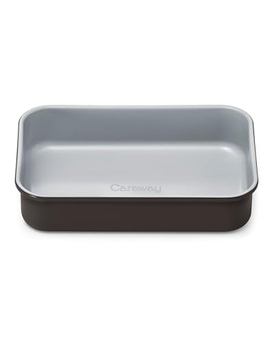 Caraway Non-Stick 9" x 6.5" Small Rectangle Baking Pan - color: Black, size: Mini Rectangle Pan