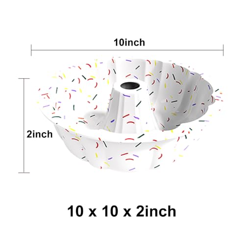 saphe Silicone Cake Pan, Silicone Cake Molds, Bakeware Non Stick 10 Inch Pan for Jello,Gelatin, Round Baking Molds for chsescake (1)