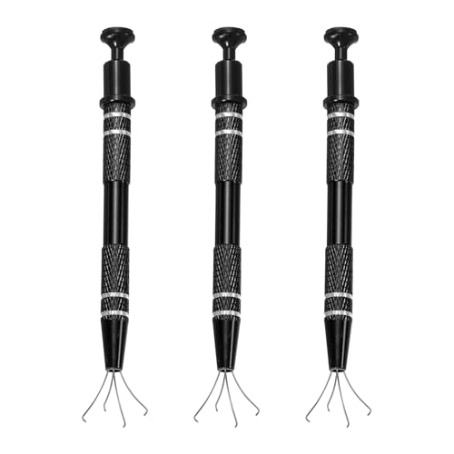 uxcell 3Pcs Sprinkle Pen for Cake Decorating,4.7in 4 Claw Sprinkle,Black - color: Black