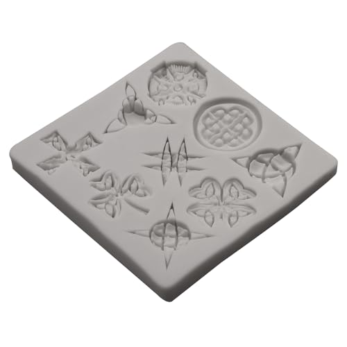 Celtic Knot Silicone Mold Cross Symbols 8.7 x 8.7 cm - color: Grey(XL306)