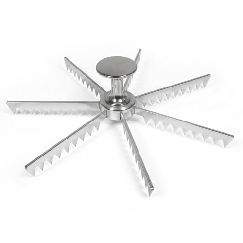 Commercial Pie Marker 7-Cut - Aluminum Pie Cutter for Equal Slices - Pie Slicer for Even Slices - Pie Cutter Tool Baking Kitchen Accessories Cook Supplies for Pizza