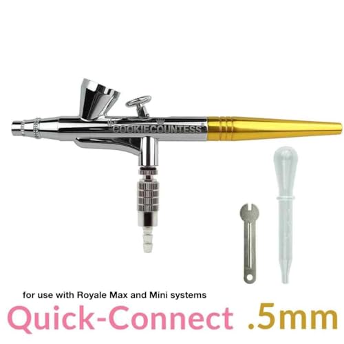 The Cookie Countess .5mm Single Action Airbrush Gun with Quick-Connect
